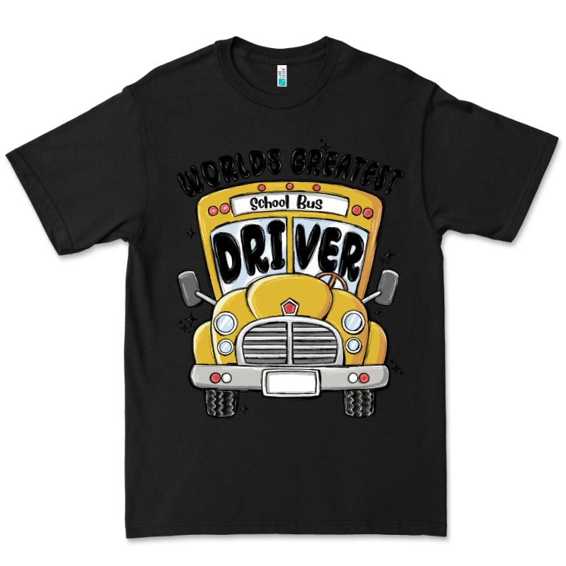 Worlds Greatest School Bus Driver Premium Tee by MaliasSmallBusiness | Teevron
