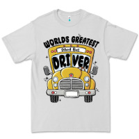 Dove Grey worlds greatest school bus driver Premium Tee - MaliasSmallBusiness