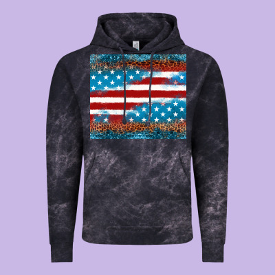 Leopard Glitter American Flag Tumbler Vintage Hoodie Designed By Neo Western