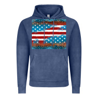 Vintage Denim Leopard glitter American flag tumbler Vintage Hoodie - Neo Western