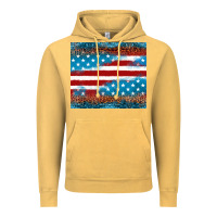 Vintage Mustard Leopard glitter American flag tumbler Vintage Hoodie - Neo Western