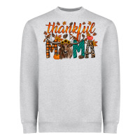 Heather Grey thankful mama longhorn Heavyweight Sweatshirt - RacoonDesign