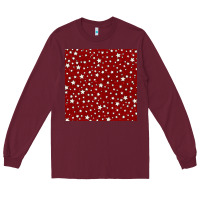 Burgundy glitter 4th of july seamless pattern Long Sleeve Tee - BundleAndBundleShop