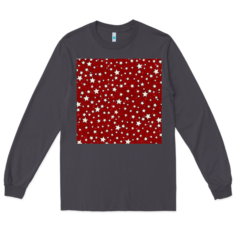 Glitter 4th Of July Seamless Pattern Long Sleeve Tee by BundleAndBundleShop | Teevron
