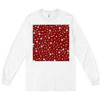 White glitter 4th of july seamless pattern Long Sleeve Tee - BundleAndBundleShop