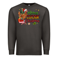 Smoke Merry Cluckin' Christmas Premium Sweatshirt - MaliasSmallBusiness