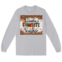 Moon Dust santa's favorite teacher Long Sleeve Tee - AdoDesignShop