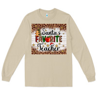 Mushroom santa's favorite teacher Long Sleeve Tee - AdoDesignShop