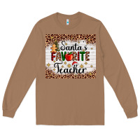 Toasted Coconut santa's favorite teacher Long Sleeve Tee - AdoDesignShop