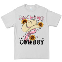 Dove Grey cupid find me a cowboy Premium Tee - MaliasSmallBusiness