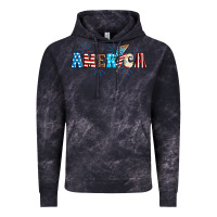 Cloud Black Lightning bolt with America Vintage Hoodie - Neo Western