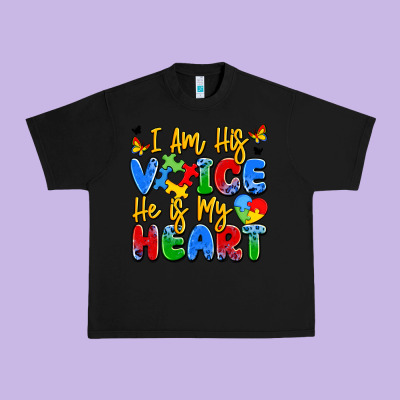 I Am His Voice He Is My Heart Urban Heavy Tee Designed By Jahusdesignshop