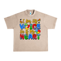French Oak i am his voice he is my heart Urban Heavy Tee - JahusDesignShop