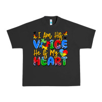 Pigment Black i am his voice he is my heart Urban Heavy Tee - JahusDesignShop