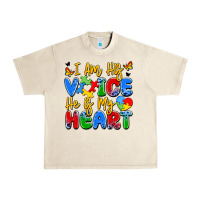 Sandshell i am his voice he is my heart Urban Heavy Tee - JahusDesignShop