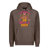 Coffee the queen is 39 long live the queen Premium Hoodie - Jasminsmagicworld