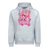 Heather Grey Love Hope Cure Cancer Awareness Urban Hoodie - HowdyJamesFarm