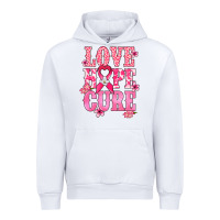 White Love Hope Cure Cancer Awareness Urban Hoodie - HowdyJamesFarm