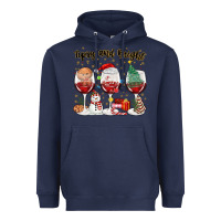 Navy tipsy and bright christmas Heavyweight Hoodie - MaliasSmallBusiness