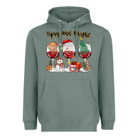 Sage tipsy and bright christmas Heavyweight Hoodie - MaliasSmallBusiness