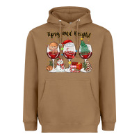 Toasted Coconut tipsy and bright christmas Heavyweight Hoodie - MaliasSmallBusiness