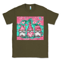 Army Green valentines day gnomes Classic Tee - Jasminsmagicworld