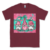 Burgundy valentines day gnomes Classic Tee - Jasminsmagicworld