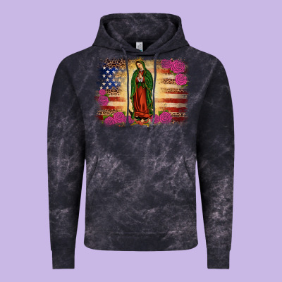 America Our Lady Of Guadalupe Vintage Hoodie Designed By Jahusdesignshop