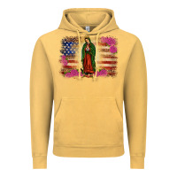 Vintage Mustard america our lady of guadalupe Vintage Hoodie - JahusDesignShop