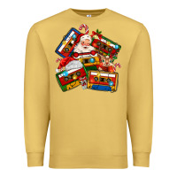 Antique Gold christmas cassette tapes Premium Sweatshirt - MaliasSmallBusiness