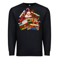 Black christmas cassette tapes Premium Sweatshirt - MaliasSmallBusiness