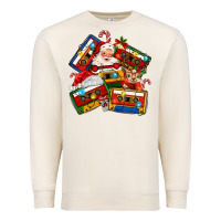 Sandshell christmas cassette tapes Premium Sweatshirt - MaliasSmallBusiness