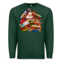 Sports Green christmas cassette tapes Premium Sweatshirt - MaliasSmallBusiness