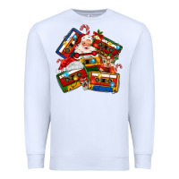 White christmas cassette tapes Premium Sweatshirt - MaliasSmallBusiness