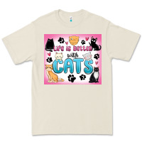 Bone life is better with cats Premium Tee - MaliasSmallBusiness