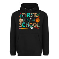 Black first day of school Heavyweight Hoodie - NancyCooperArtShop
