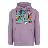 Lavender first day of school Heavyweight Hoodie - NancyCooperArtShop