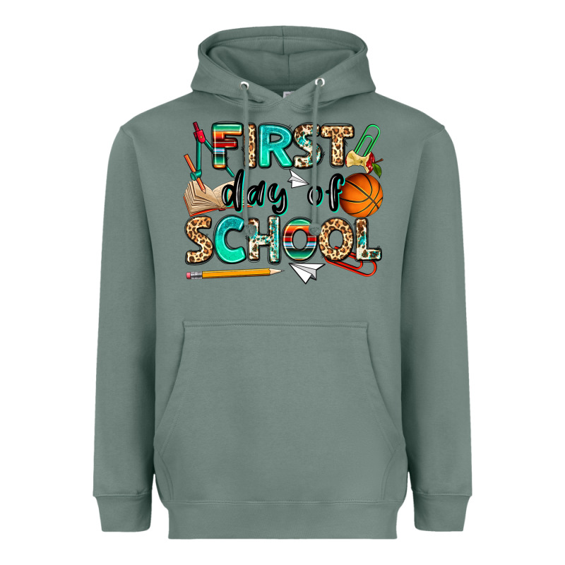 First Day Of School Heavyweight Hoodie by NancyCooperArtShop | Teevron