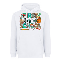 White first day of school Heavyweight Hoodie - NancyCooperArtShop