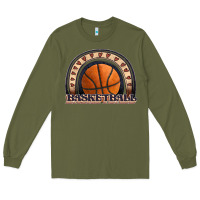 Army Green basketball rainbow Long Sleeve Tee - JahusDesignShop