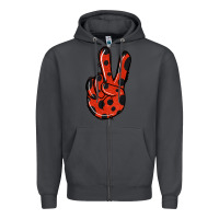 Smoke Ladybug Peace Sign Zipper Hoodie - Jasminsmagicworld