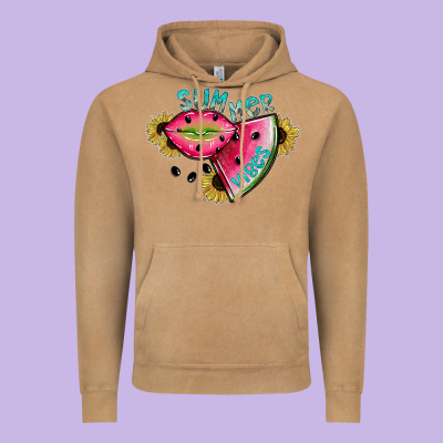 Summer Vibes Vintage Hoodie Designed By Sublimationcraftshop