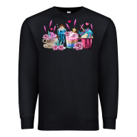 Black Unicorn Coffee Cups Premium Sweatshirt - MaliasSmallBusiness