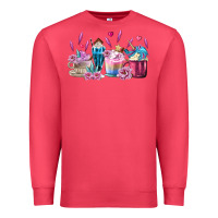 Cardinal Unicorn Coffee Cups Premium Sweatshirt - MaliasSmallBusiness