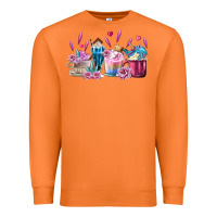 Carrot Unicorn Coffee Cups Premium Sweatshirt - MaliasSmallBusiness