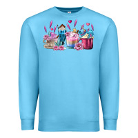 Ocean Blue Unicorn Coffee Cups Premium Sweatshirt - MaliasSmallBusiness