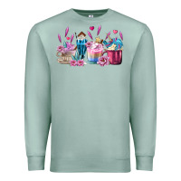 Seafoam Unicorn Coffee Cups Premium Sweatshirt - MaliasSmallBusiness