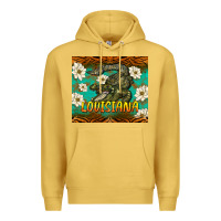 Antique Gold louisiana alligator tumbler Premium Hoodie - BarkalooDesign