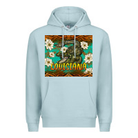Blue Mist louisiana alligator tumbler Premium Hoodie - BarkalooDesign