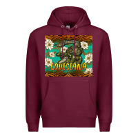 Burgundy louisiana alligator tumbler Premium Hoodie - BarkalooDesign